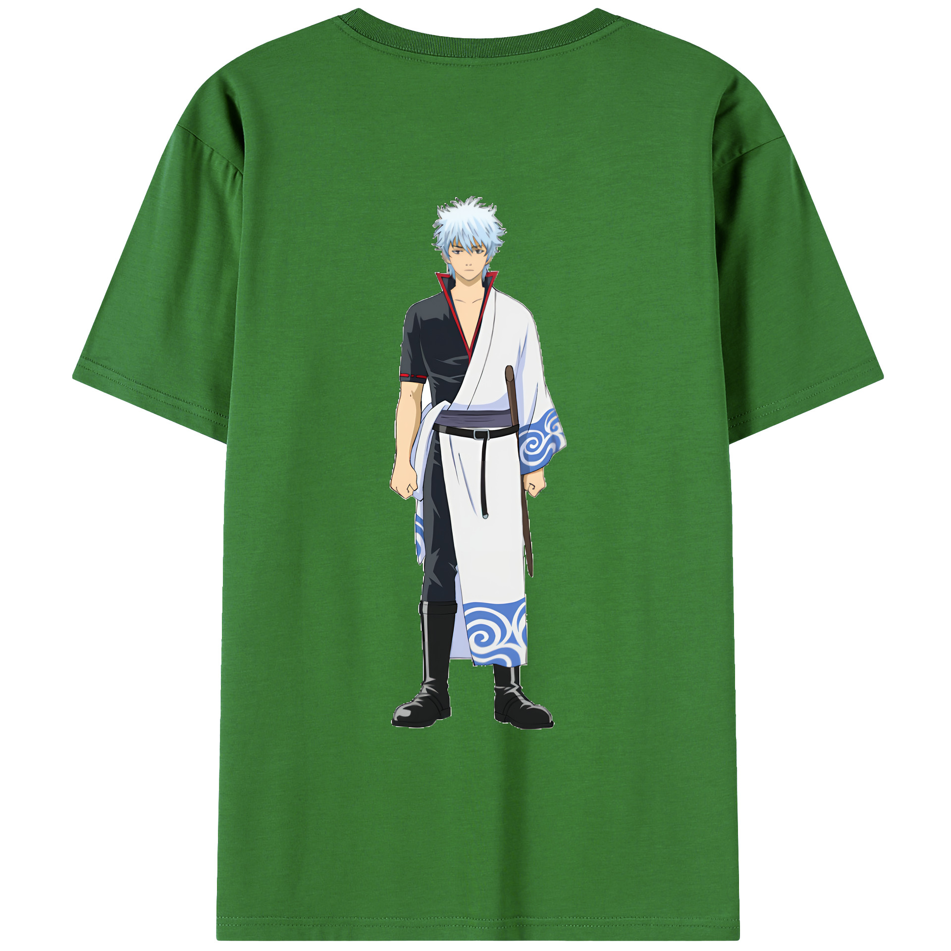 （画像用） ぎんたま 坂田銀時（さかたぎんとき） 神楽 志村新八（しむら しんぱち） GINTAMA Sakata Gintoki Kagura Shimura Shinpachi レディース半袖Tシャツ(バックプリント)